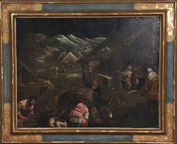 LEANDRO BASSANO, efter, olja på duk, 1700-tal.