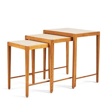 Nesting tables, Swedish Modern 1940s.