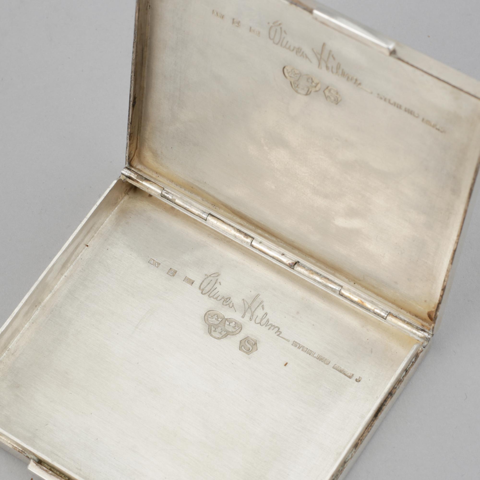 Wiven Nilsson, a sterling silver case, Lund 1960.