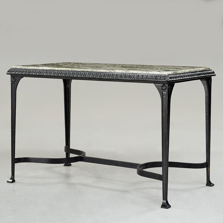 Folke Bensow, a cast iron table "Trädgårdsmöbeln Näfverqvarns n:r 10" by Näfveqvarns Bruk.