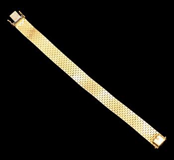 ARMBAND, 18K guld, fantasilänk. Vikt ca 39 gram.