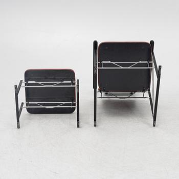 Yrjö Kukkapuro, armchair with footstool, "A500 series", Avarte, Finland.