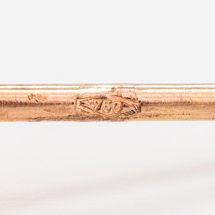 Örhängen, 18K guld och beryller.