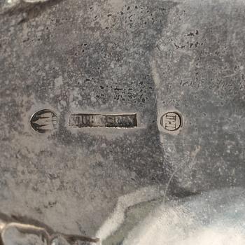 SÅSSNIPOR, ett par, silver, troligen Michelsen, Danmark, 1958. Vikt 580 g.