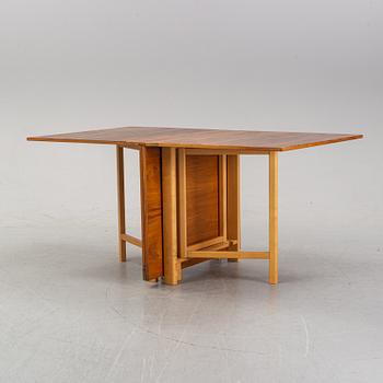 A 'Maria Flap' gateleg table by Bruno Mathsson for Karl Mathsson, dated 1968.