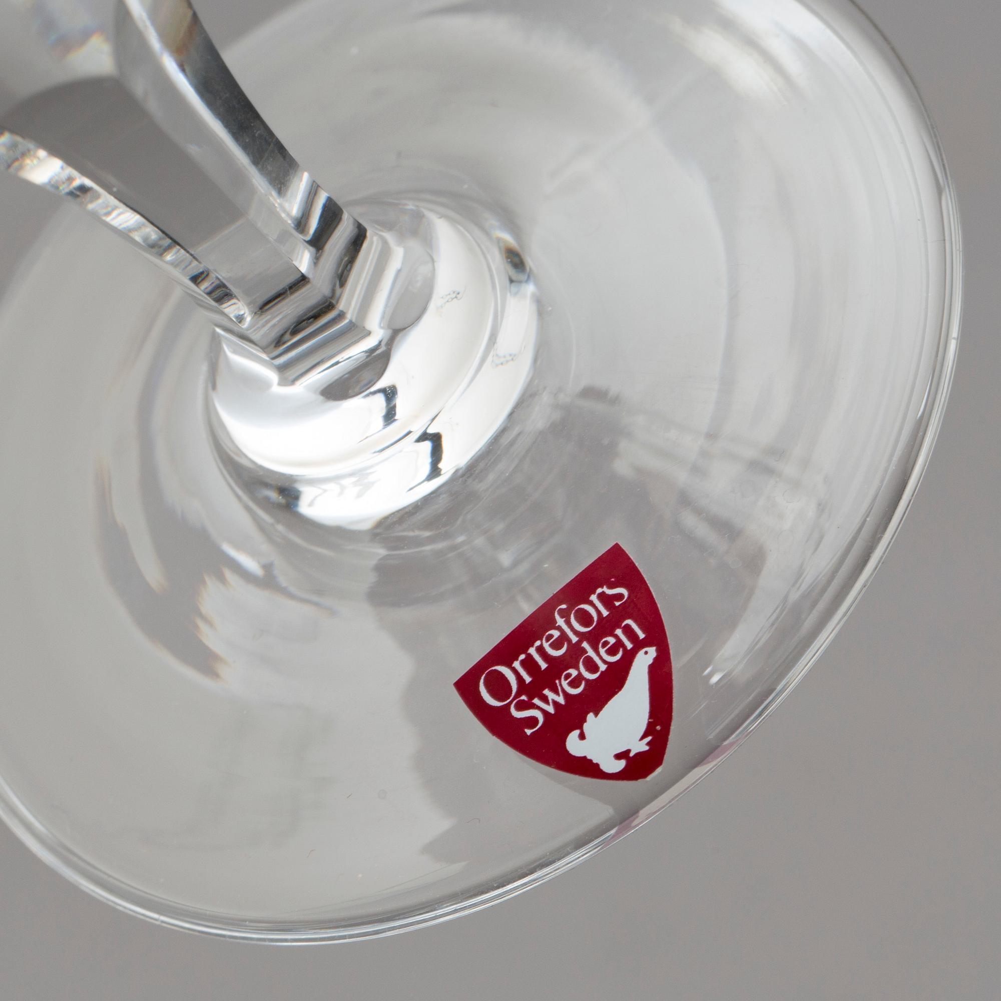 GLASSERVIS, 43 delar, "Karolina", Gunnar Cyrén, Orrefors.