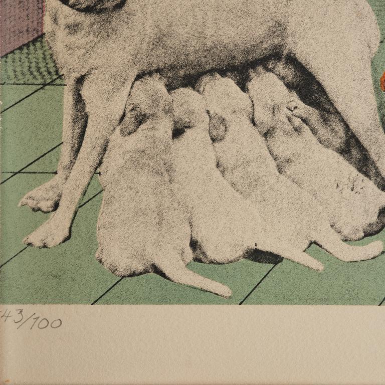 Erró, Utan titel ur: "Hommage aux Prix Nobel" (Nobelprismappen).