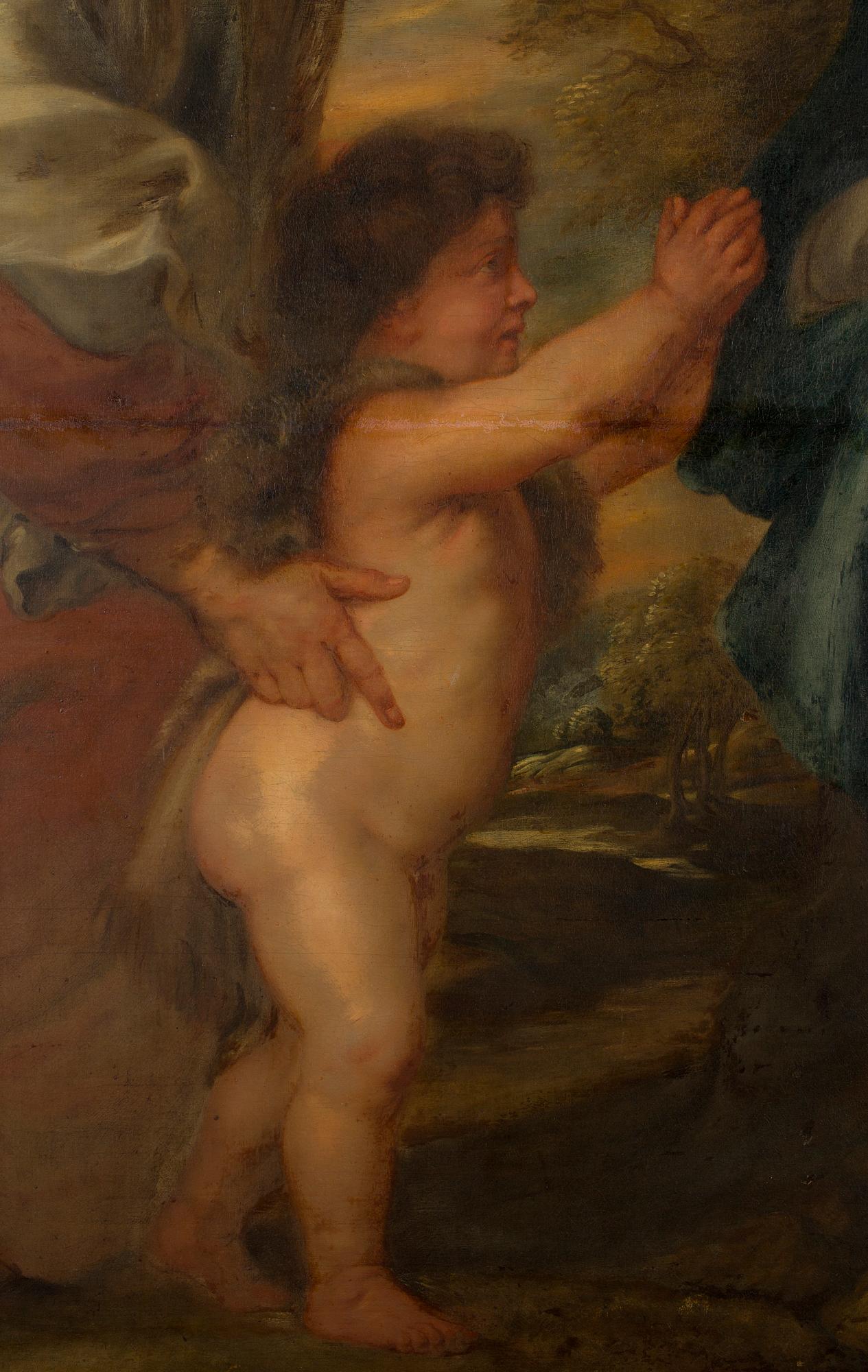 Peter Paul Rubens Hans ateljé, Den heliga familjen under äppelträdet.