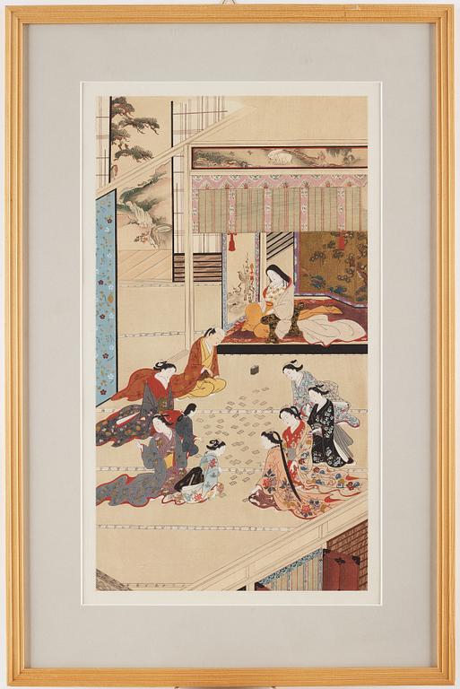 OKÄND KONSTNÄR, blandteknik. Japan, omkring 1900.