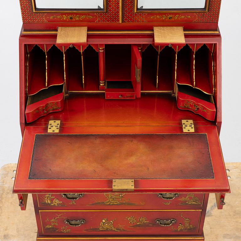 Writing cabinet, chinoiserie style, 20th century.