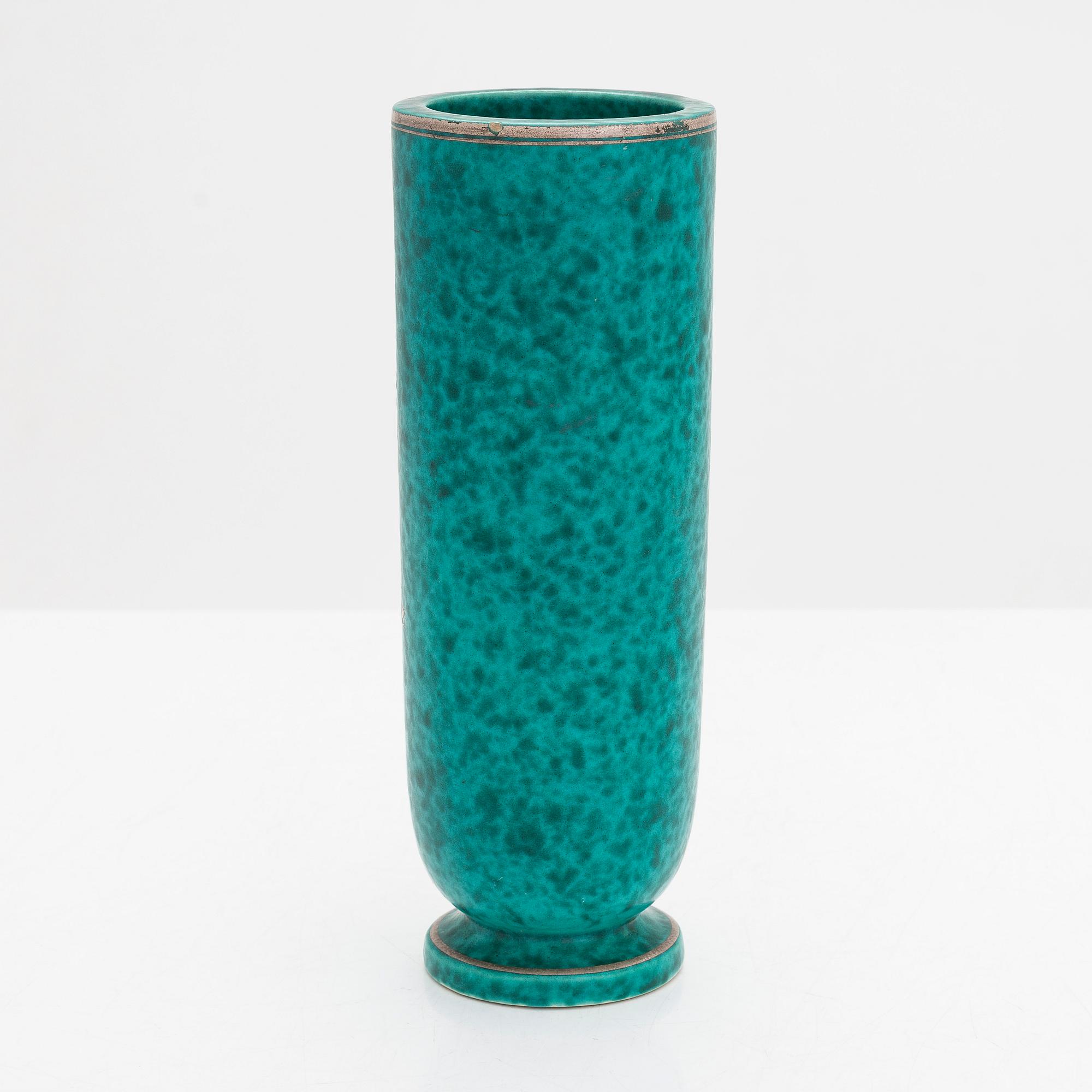 Wilhelm Kåge, maljakko "Argenta" Gustavsberg.