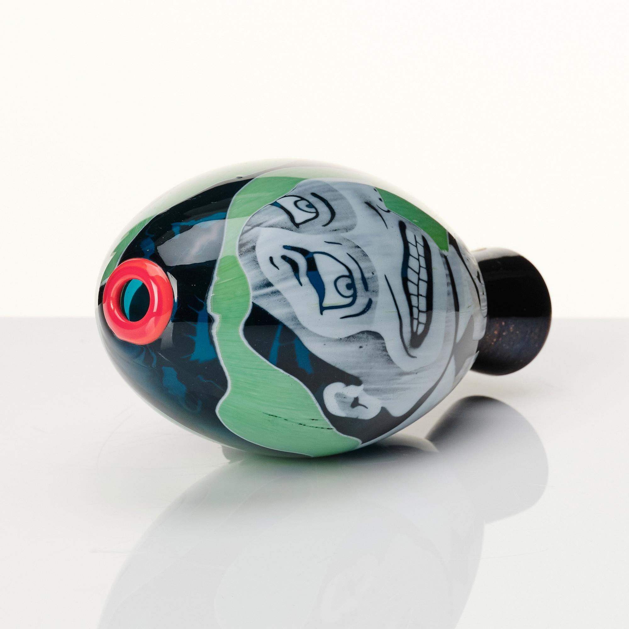 Peter Hermansson, a 'graal' glass vase 'Such a scream', Boda, Sweden 2016.