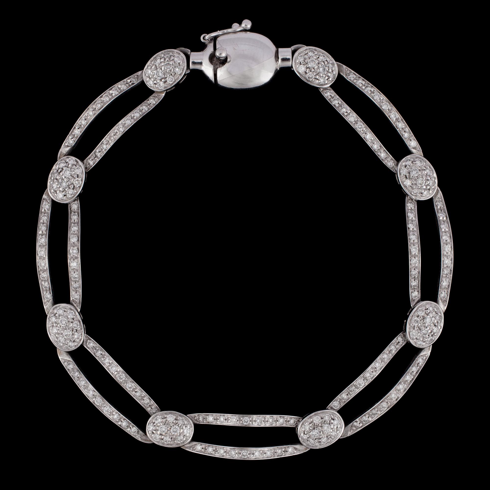 ARMBAND, briljantslipade diamanter, ca 2.20 ct.
