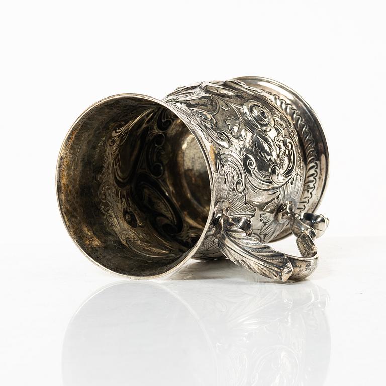 Samuel Whitford I, stop/mugg, silver, London 1764.