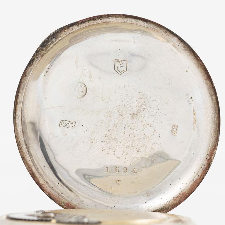 Courvoisier Frères, Mobilis, "Tourbillon", pocket watch, 52.5 mm.