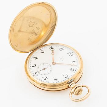 Omega, pocket watch, hunter case, 49.5 mm.