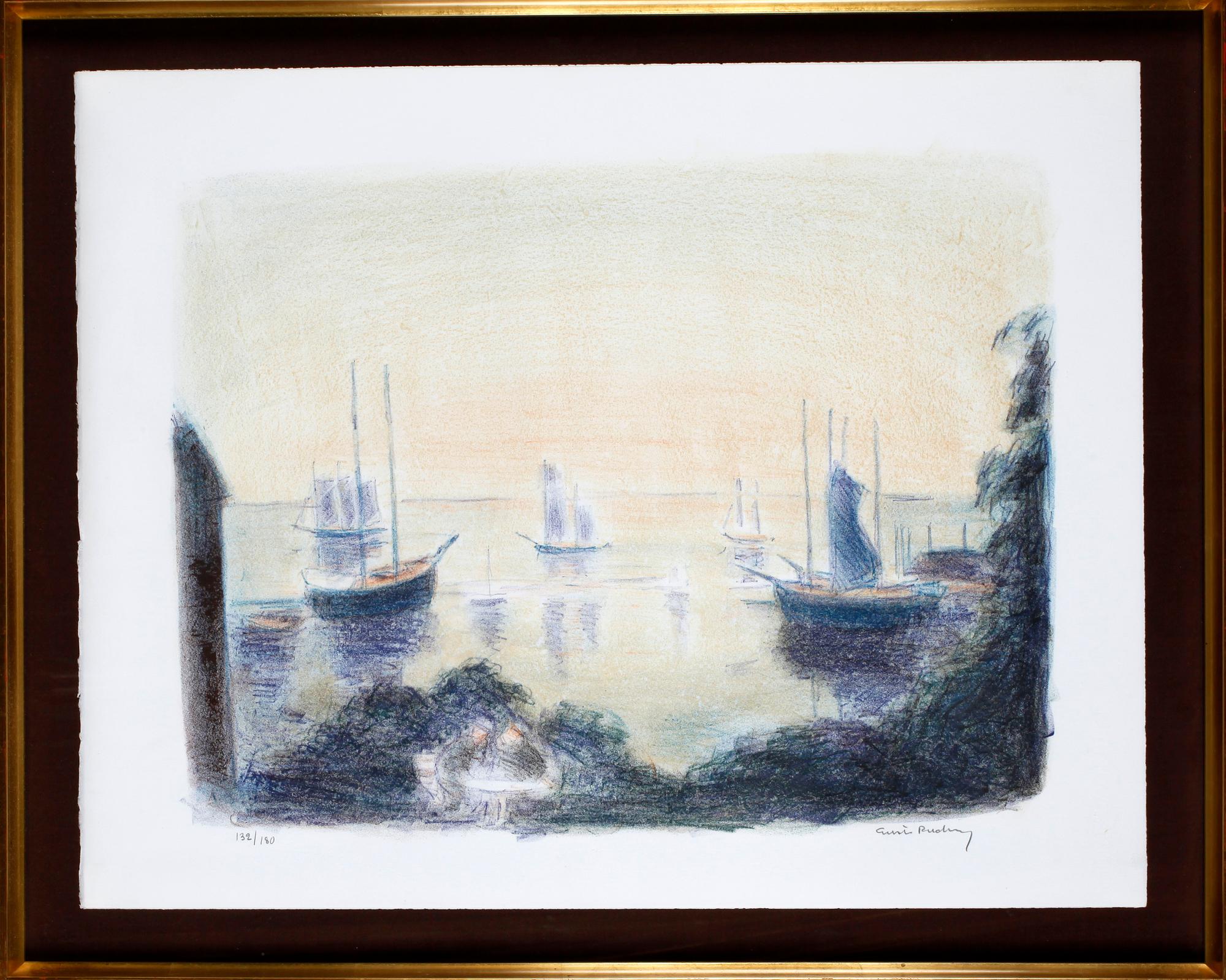 GUSTAV RUDBERG, färglitografi, sign o numr 132/180.