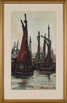 SIMO RUOKOKOSKI, sekatekniikka, signeerattu ja päivätty 64.