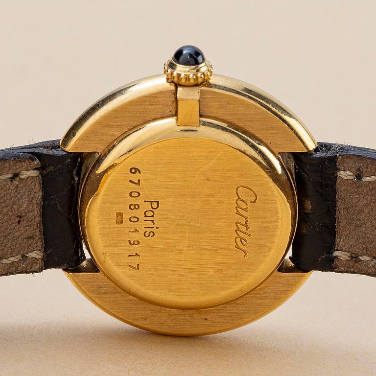 Cartier, Vendôme, "Paris Dial", "Small model", ca 1980.