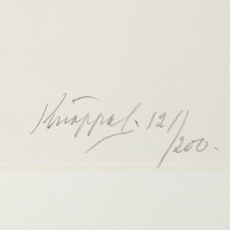 Arvid Knöppel, litografi, signerad och nr 121/200.