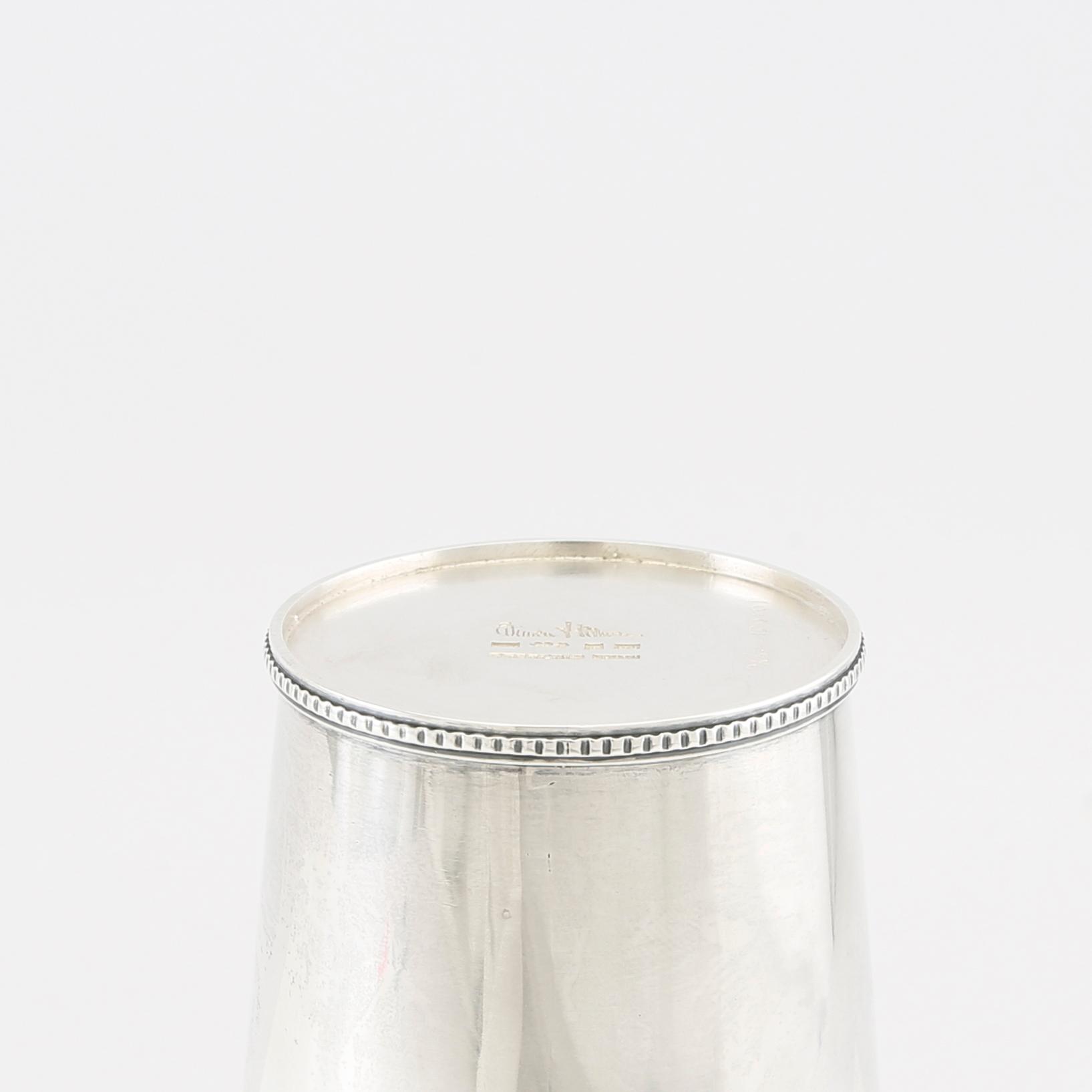 Wiwen Nilsson, goblet sterling silver, Lund 1946.