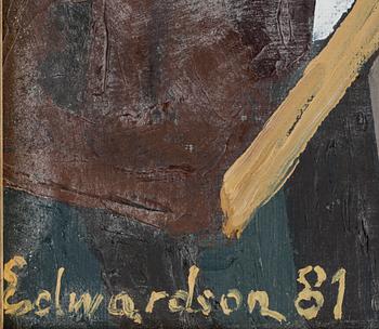 LAURENCE "LARRY" EDWARDSON, tillskriven, olja på duk, sign o dat 81.