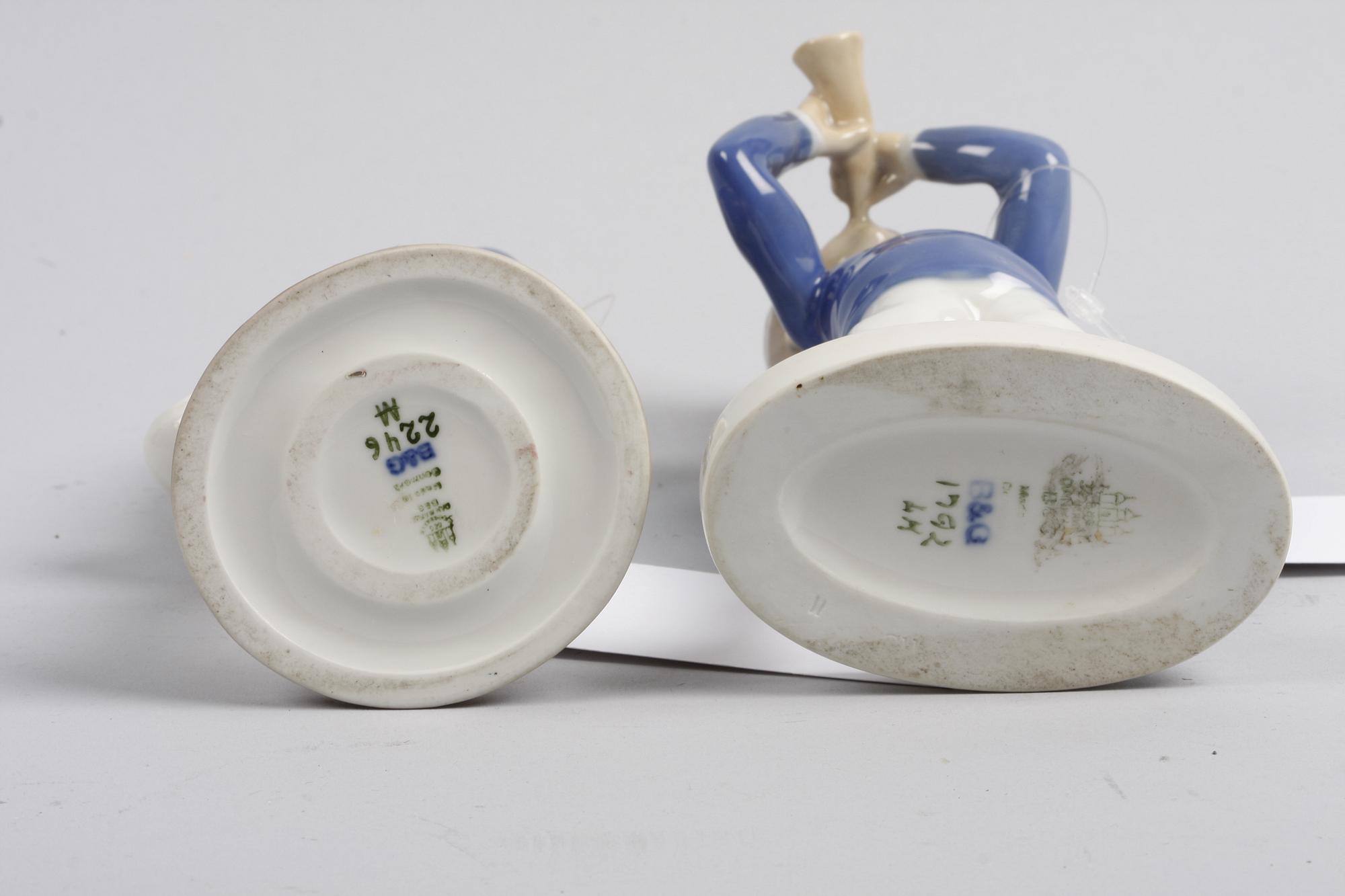 FIGURINER, 2 st. Porslin. Bing o Gröndahl.