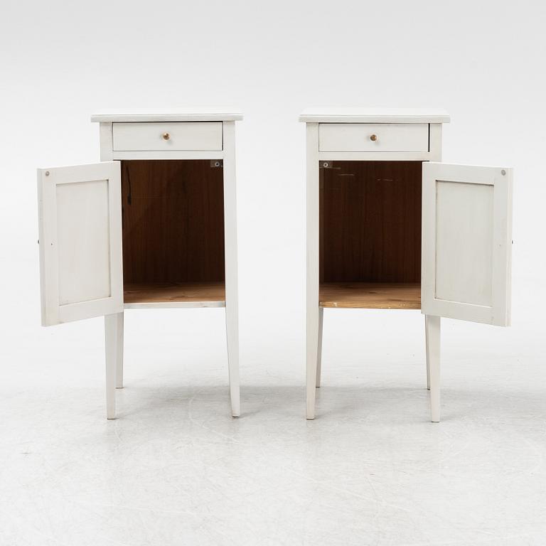 A pair of bedside tables, first half of the 20th century.