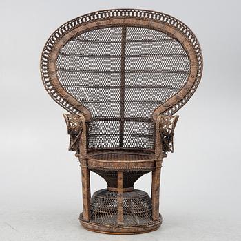 Armchair, rattan early 20th century.