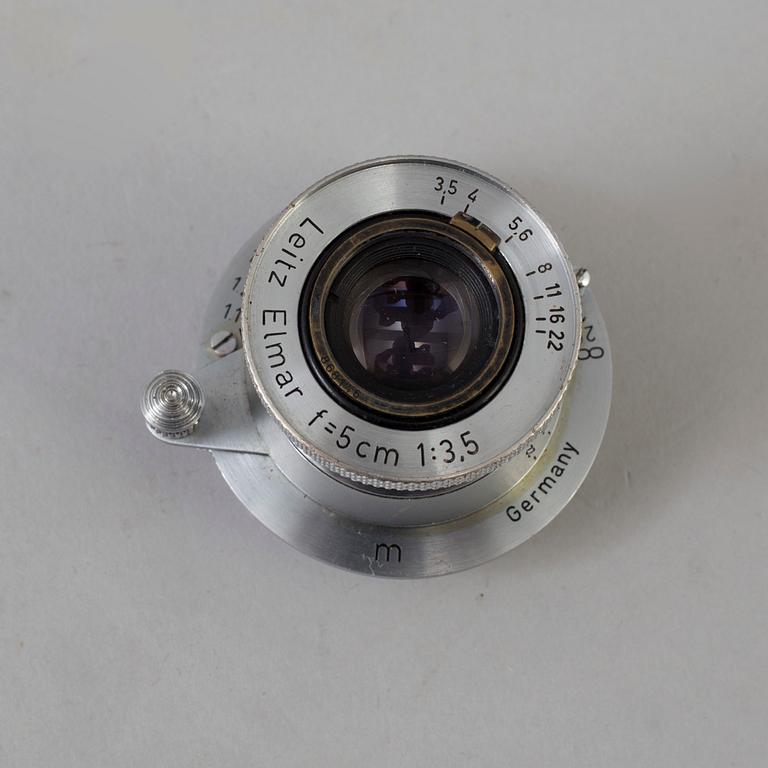 Hektor f=13.5 cm 1:4.5, Elmar f=5 cm 1:3,5, Canon 50mm f:1.8 from Germany and Japan.
