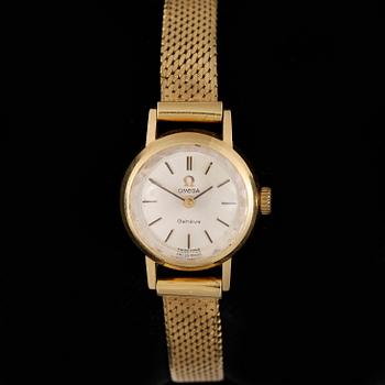 ARMBANDSUR, dam, Omega, 18k guld. Vikt ca 27 gram.