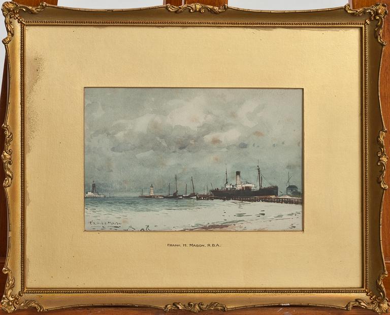FRANK HENRY MASON, akvarell, sign.