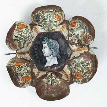 A Limoges enamel cup in the manner of Jacques Laudin, later part 17th century.
