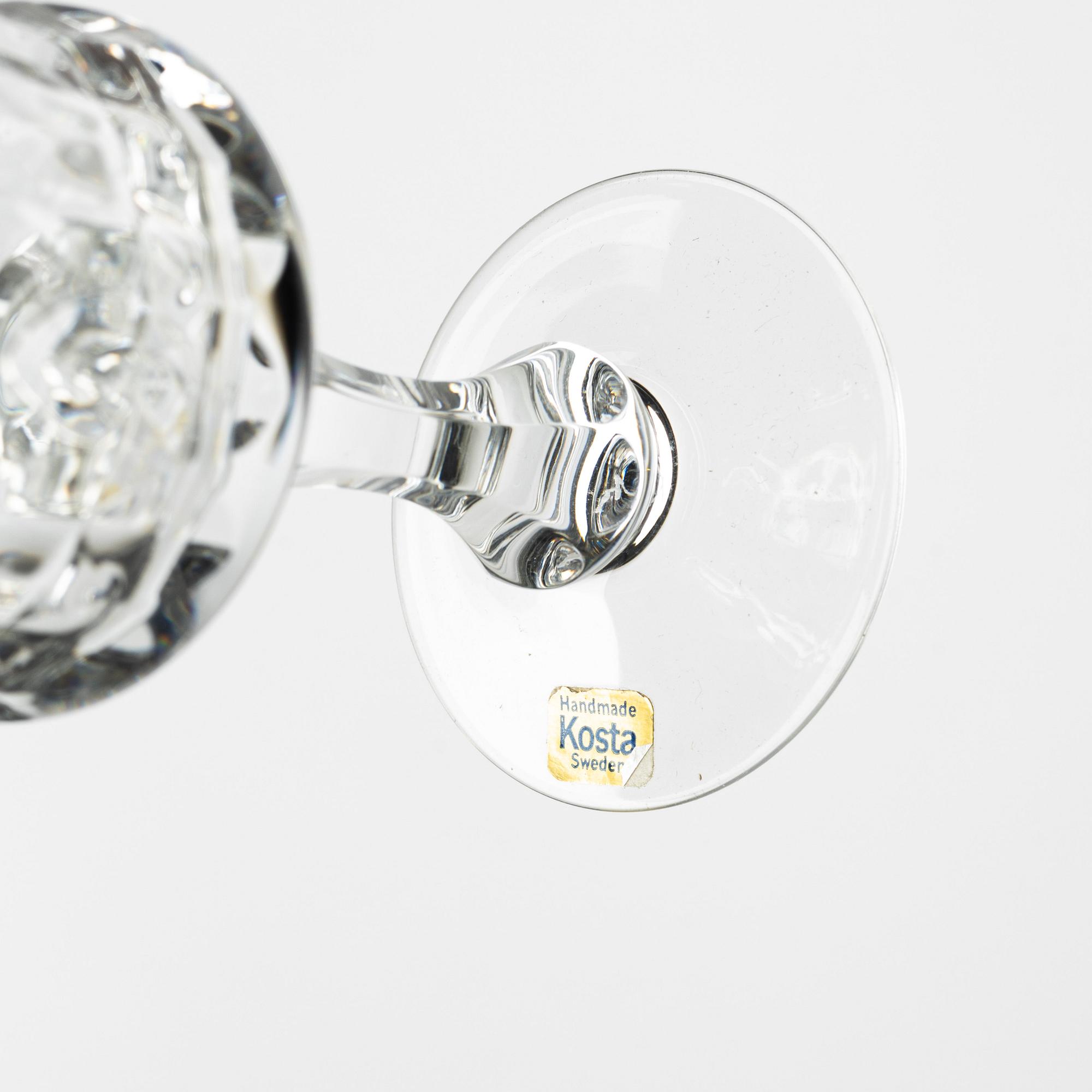 Göran Wärff, a 50-piece 'Prince' glass service, Kosta, Sweden.