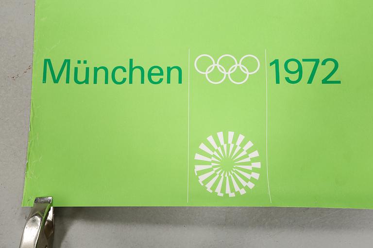 Six posters from the Olympics in Munchen, 1972.