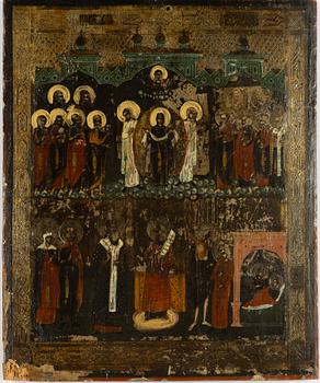 Icon, 19th century, Protection of the Most Holy Mother Goddess.