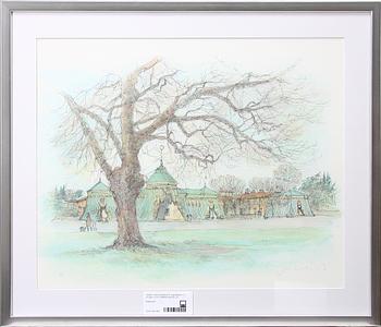 JAN LUNDQUIST, färglitografier, 2 st, sign o numr 238/290 resp EA.