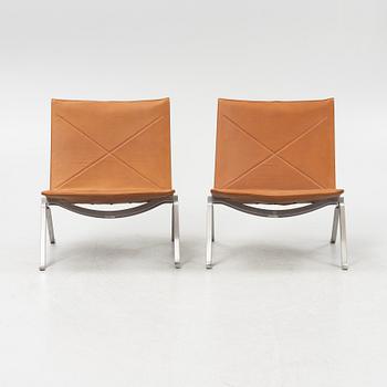 Poul Kjaerholm, fåtöljer, ett par, "PK 22", Fritz Hansen, Danmark, 1998/99.