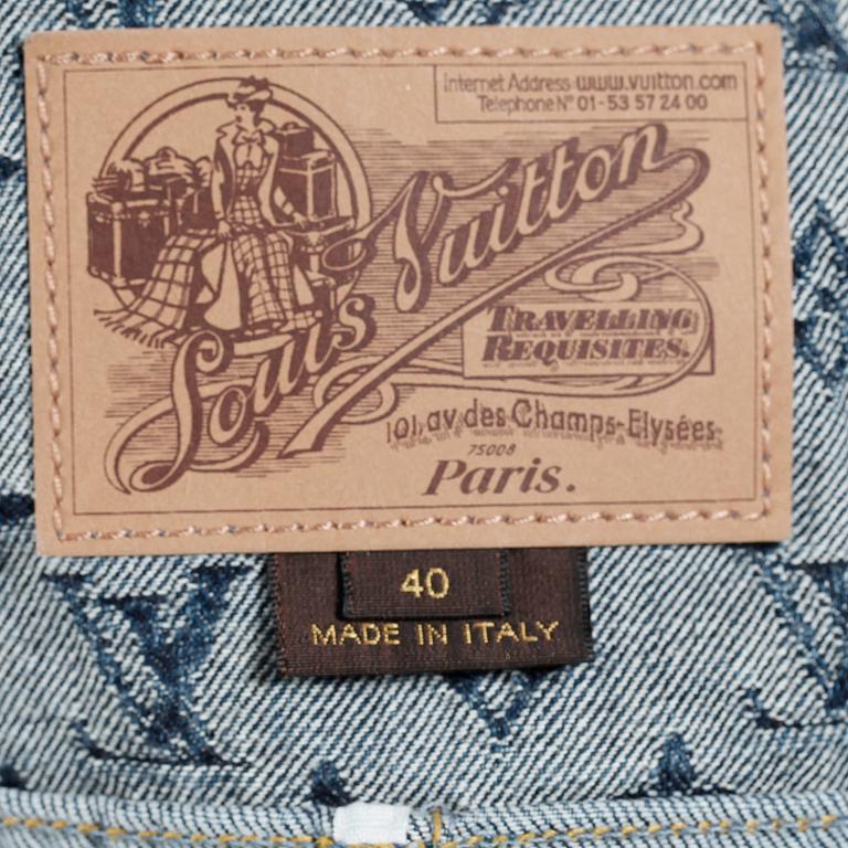 LOUIS VUITTON, a monogram jeans jacket.