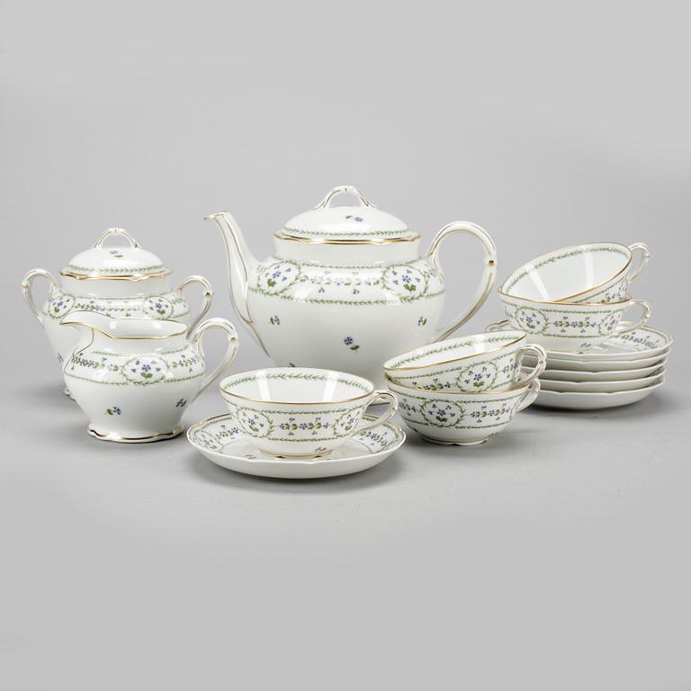 TESERVIS, 8 st, porslin, B&C Limoges, Frankrike, 1900-tal.