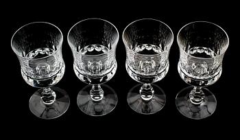 RÖDVINSGLAS, 12 st, "Prince", Göran Wärff, Kosta.