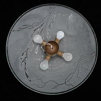 Glössner & Co, taklampa, Swedish Modern, 1940-tal.