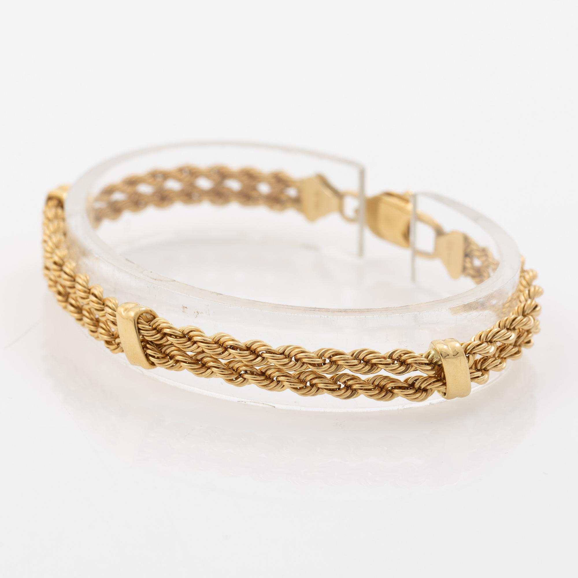 Uno A Erre, 18K gold bracelet.