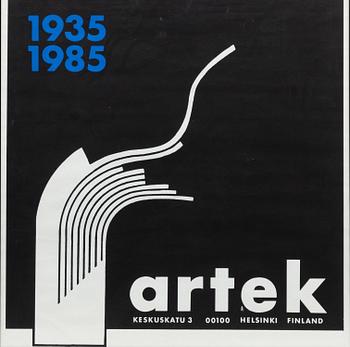 Ben af Schultén, affisch, "Artek 1935-1985".