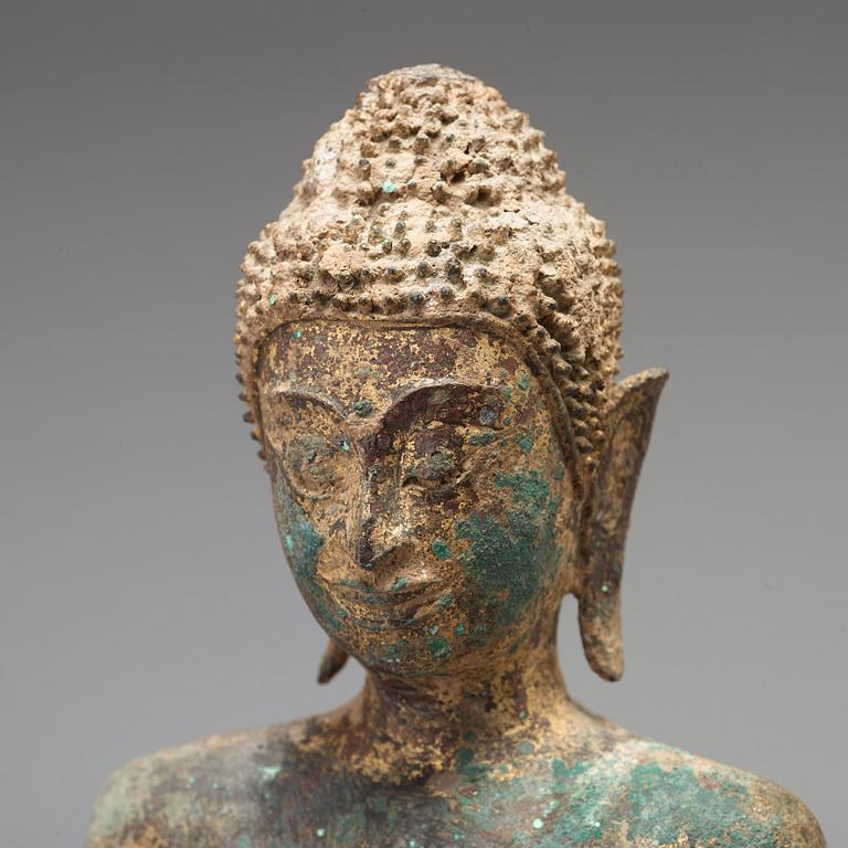 BUDDHA, brons. Thailand, 1700-tal.