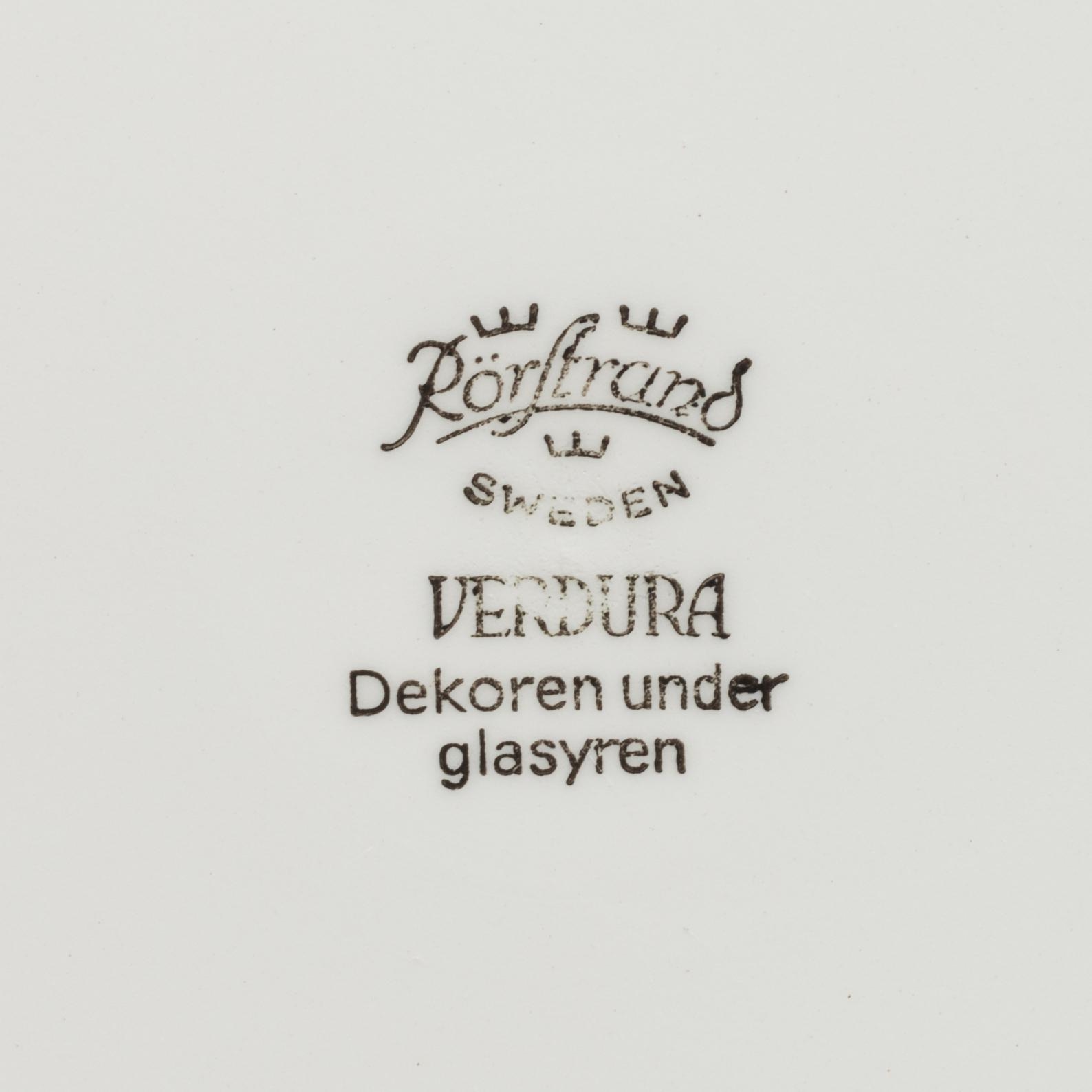 SERVIS, 40 delar, "Verdura", Rörstrand porlsin 1900-talets mitt/andra hälft.