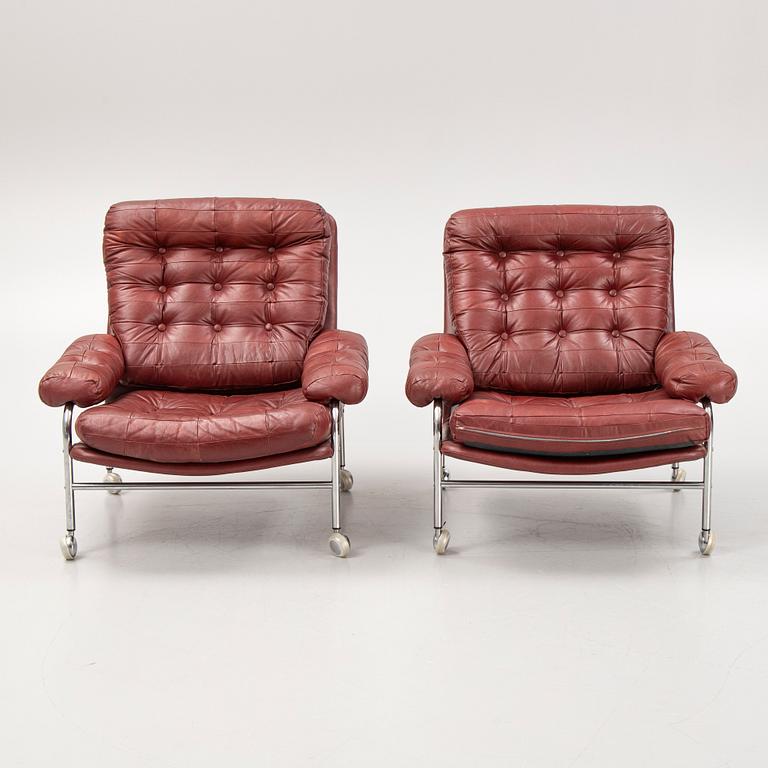 A pair of armchairs, Ulferts, 1970's.