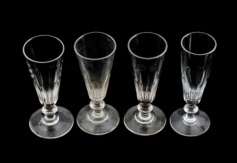 CHAMPAGESTRUTAR, 12 st snarlika, 1800-tal.