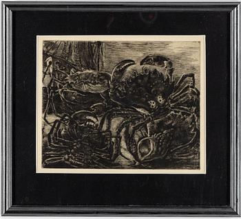 BERTIL BULL HEDLUND, etchings, 10, signed.