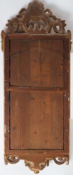 A Transition Rococo/Gustavian 18th century mirror by Johan Åkerblad (master in Stockholm 1758-1799).